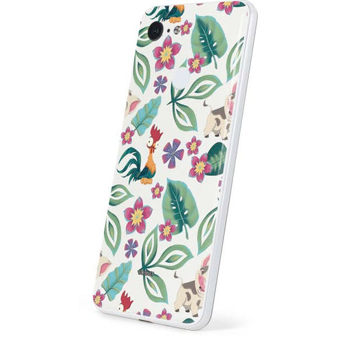 Disney Princess Moana Pua and Heihei Pattern Google Pixel 3 Skin